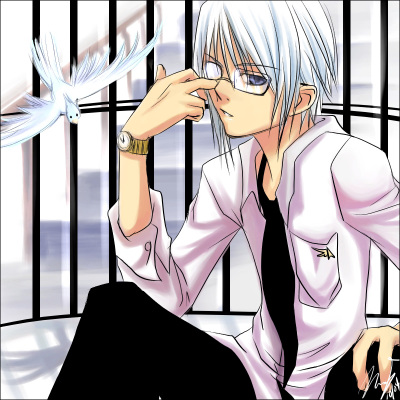anime guys with glasses. I wish i looked this cool with